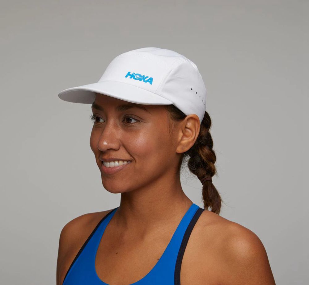 Hoka One One All Gender Per - Hats - White,Australia BTE-680397